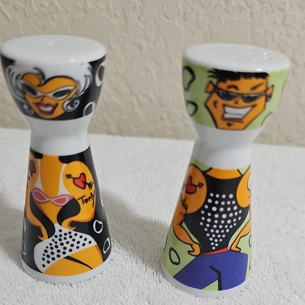 VHTF Ritzenhoff Michal Shalev Salt & Pepper Shaker Set Pop Art